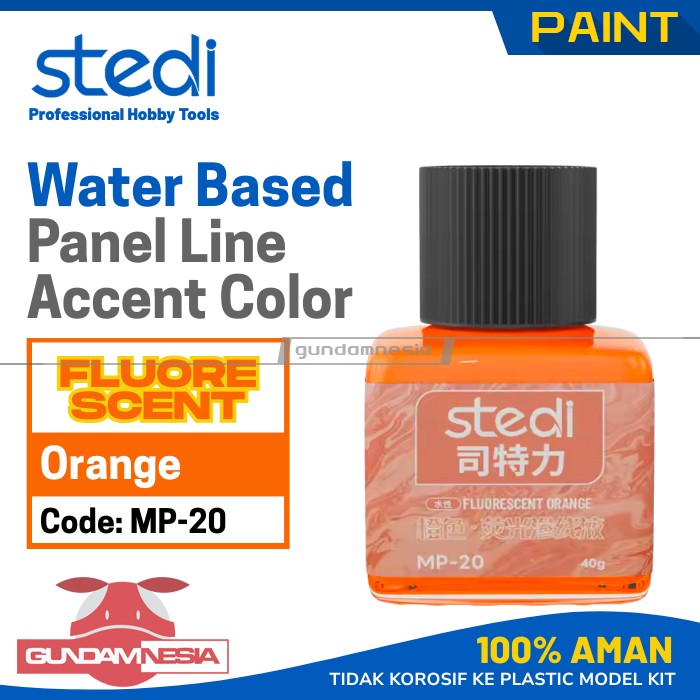 Stedi Water Based Fluorescent Panel Line – Orange Fluorescent (MP-20)