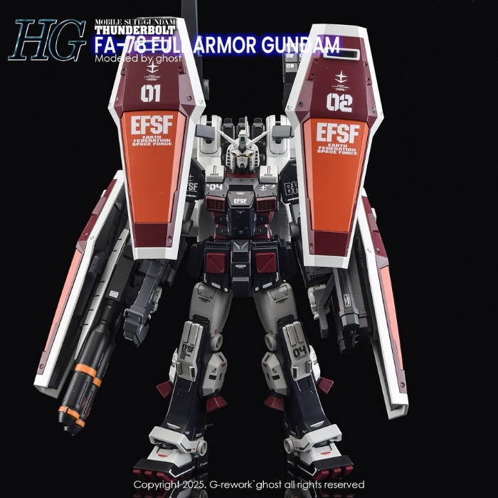 G-REWORK FA-78 Full Armor Gundam - Thunderbolt Ver. (Mobile Suit Gundam Thunderbolt) Custom Water Decal