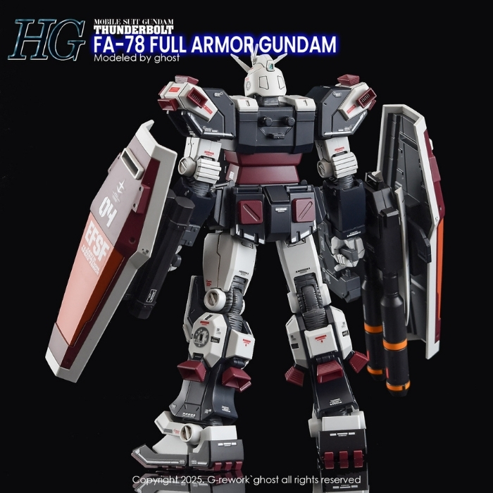 G-REWORK FA-78 Full Armor Gundam - Thunderbolt Ver. (Mobile Suit Gundam Thunderbolt) Custom Water Decal