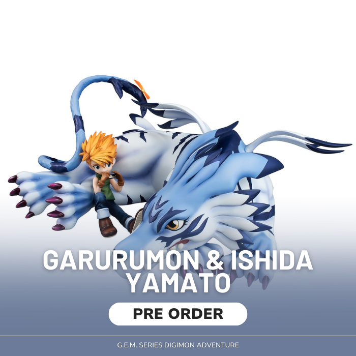 G.E.M. Series Digimon Adventure Garurumon & Ishida Yamato